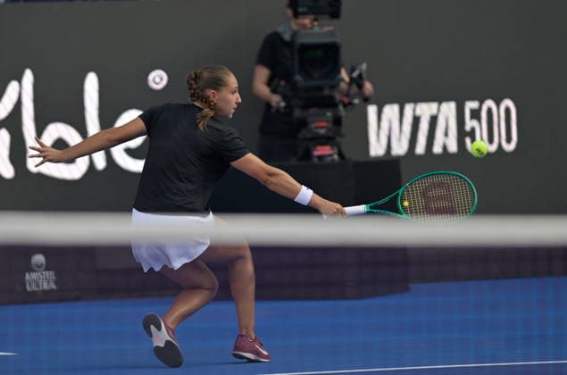 Monterrey Open tennis tournament Diane Parry of France in action against Ann Li of the USA during a match at the Monterrey Open tennis tournament Monterrey, Mexico 28 August 2026. Monterrey Mexico  Copyright: xMiguelxSierrax