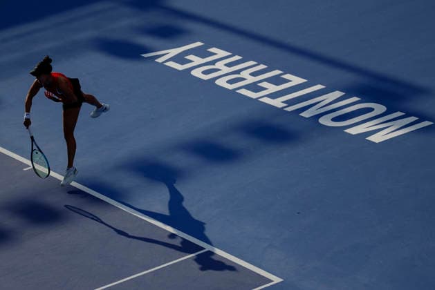 August 28, 2026, Monterrey, Nuevo Leon, Mexico: Ann Li (USA) in action against Diane Parry (FRA) during the semifinals of the GNP Seguros WTA, Tennis Damen 500 Open at Club Sonoma in Monterrey, Nuevo LeoÂ³n. Tenis 2026: Semifinal WTA 500 Monterrey: Parry Vs Li  - ZUMAo125 20260828_zip_o125_001 Copyright: xAntonioxOjedax