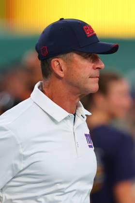 EAST RUTHERFORD, NJ - AUGUST 28: John Harbaugh head coach of the New York Giants during the NFL, American Football Herren, USA Pre-season game against the New York Jets on August 28, 2026 at MetLife Stadium in East Rutherford, New Jersey. (Photo by Rich Graessle Icon Sportswire) NFL: AUG 28 Giants at Jets EDITORIAL USE ONLY Icon26082831184