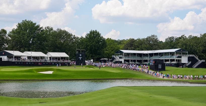 August 28, 2026, Atlanta, Georgia, USA: Scottie Scheffler (USA) lines up a putt on the 9th green during the second round of the 2026 TOUR Championship at East Lake Golf Club. PGA, Golf Herren 2026: TOUR Championship - Round 2  - ZUMAw109 20260828_fap_w109_037 Copyright: xDebbyxWongx