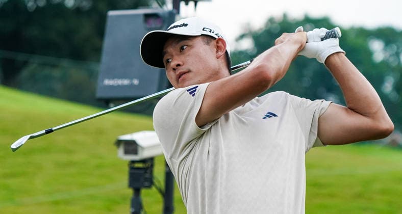 August 28, 2026, Atlanta, Georgia, USA: Collin Morikawa (USA) tees off the 6th hole during the second round of the 2026 TOUR Championship at East Lake Golf Club. Atlanta USA - ZUMAw109 20260828_fap_w109_049 Copyright: xDebbyxWongx