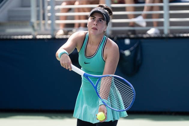 US Open 2026 Qualifying Final Round NEW YORK, UNITED STATES - AUGUST 28: Bianca Andreescu reacts during the final round of women s singles qualifying at the 2026 US Open at the USTA Billie Jean King National Tennis Center in Flushing, New York, United States, on August 28, 2026. Lev Radin Anadolu New york United States. Editorial use only. Please get in touch for any other usage.  Copyright: x2026xAnadoluxLevxRadinx