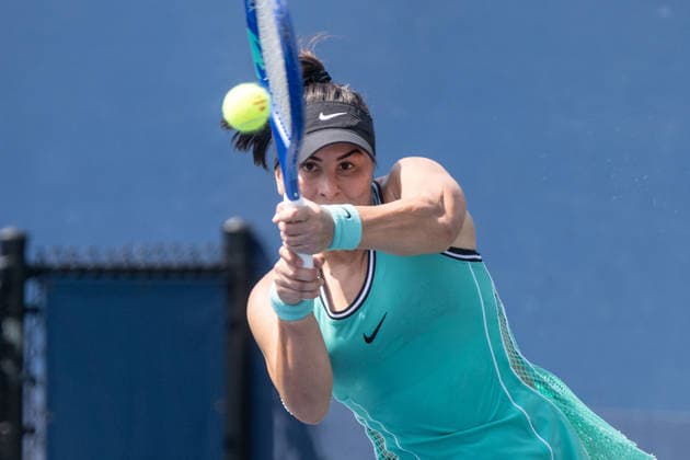 US Open 2026 Qualifying Final Round NEW YORK, UNITED STATES - AUGUST 28: Bianca Andreescu returns a shot during the final round of women s singles qualifying at the 2026 US Open at the USTA Billie Jean King National Tennis Center in Flushing, New York, United States, on August 28, 2026. Lev Radin Anadolu New york United States. Editorial use only. Please get in touch for any other usage.  Copyright: x2026xAnadoluxLevxRadinx