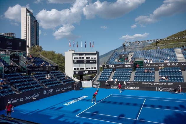 Monterrey Open tennis tournament epaselect Ann Li of the USA in action against Diane Parry of France during a match at the Monterrey Open tennis tournament Monterrey, Mexico 28 August 2026. Monterrey Mexico  Copyright: xMiguelxSierrax