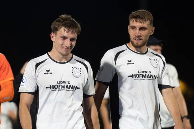 August 28, 2026, xhfmx, Regional League Southwest Soccer, SG Barockstadt Fulda Lehnerz vs. FSV Frankfurt: Nick Doktorczyk (FSV Frankfurt), Amar Suljic (FSV Frankfurt), Fulda