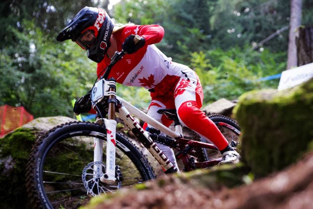 2026 UCI Mountain Bike World Championships Picture by Ed Sykes SWpix.com - 29 08 2026 - Cycling - 2026 UCI Mountain Bike World Championships - Val di Sole, Trentino, Italy - Downhill (DHI) Final - Women Junior - Tayte Proulx-Royds (Canada) Copyright: x xSWpix.comx(t axPhotographyxHubxLtd)xEdxSykes SWpix.comx SWP-3030-20859