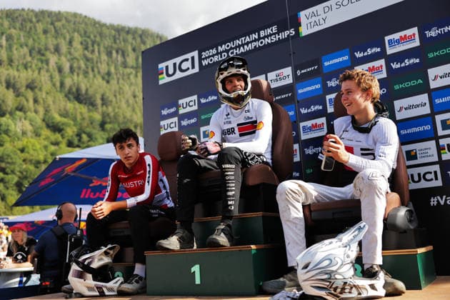 2026 UCI Mountain Bike World Championships Picture by Alex Whitehead SWpix.com - 29 08 2026 - Cycling - 2026 UCI Mountain Bike World Championships - Val di Sole, Trentino, Italy - Downhill (DHI) Final - Men Junior - Sebastian Sumner (Great Britain) Copyright: x xSWpix.comx(t axPhotographyxHubxLtd)xAlexxWhitehead SWpix.comx SWP-3030-20886