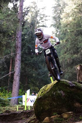 2026 UCI Mountain Bike World Championships Picture by Ed Sykes SWpix.com - 29 08 2026 - Cycling - 2026 UCI Mountain Bike World Championships - Val di Sole, Trentino, Italy - Downhill (DHI) Final - Men Junior - Sebastian Sumner (Great Britain) Copyright: x xSWpix.comx(t axPhotographyxHubxLtd)xEdxSykes SWpix.comx SWP-3030-20891