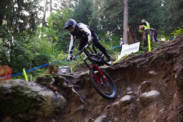 2026 UCI Mountain Bike World Championships Picture by Ed Sykes SWpix.com - 29 08 2026 - Cycling - 2026 UCI Mountain Bike World Championships - Val di Sole, Trentino, Italy - Downhill (DHI) Final - Men Junior - Dexter Lock (New Zealand) Copyright: x xSWpix.comx(t axPhotographyxHubxLtd)xEdxSykes SWpix.comx SWP-3030-20908