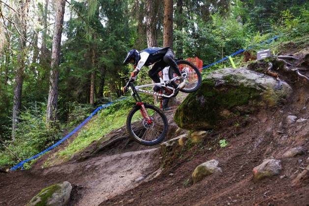 2026 UCI Mountain Bike World Championships Picture by Ed Sykes SWpix.com - 29 08 2026 - Cycling - 2026 UCI Mountain Bike World Championships - Val di Sole, Trentino, Italy - Downhill (DHI) Final - Men Junior - Seppy Binsbergen (New Zealand) Copyright: x xSWpix.comx(t axPhotographyxHubxLtd)xEdxSykes SWpix.comx SWP-3030-20921