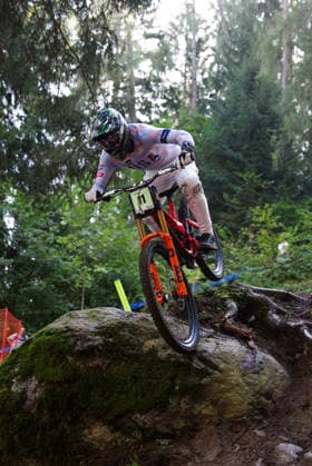2026 UCI Mountain Bike World Championships Picture by Ed Sykes SWpix.com - 29 08 2026 - Cycling - 2026 UCI Mountain Bike World Championships - Val di Sole, Trentino, Italy - Downhill (DHI) Final - Men Junior - Alexander Mallen (USA) Copyright: x xSWpix.comx(t axPhotographyxHubxLtd)xEdxSykes SWpix.comx SWP-3030-20924
