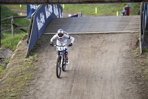 August 29, 2026, Daolasa di Commezzadura, Black Snake, 2026 UCI MTB World Championships Women s Junior Finals DHI Downhill: Aletha Ostgaard 2 (USA), Daolasa di Commezzadura, Black Snake, Trento, Italy Copyright: xJustPictures.ch FrancescoxMinghettix jp-en-FrMi-_NG_0381