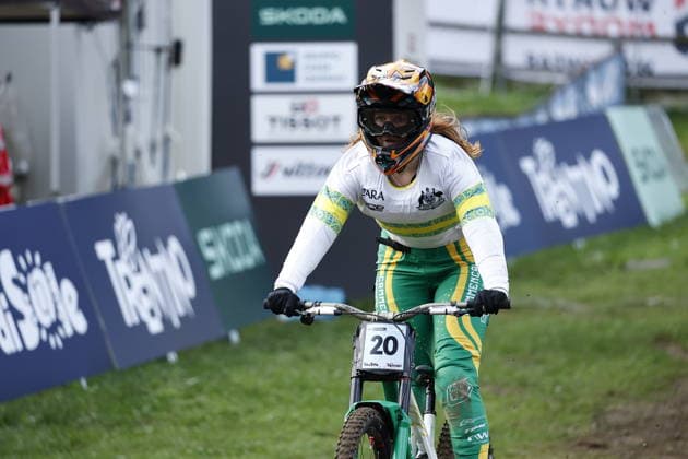 August 29, 2026, Daolasa di Commezzadura, Black Snake, 2026 UCI MTB World Championships Women s Junior Finals, DHI Downhill: Tilly Boadle, 20, AUS, Daolasa di Commezzadura, Black Snake, Trento, Italy Copyright: xJustPictures.ch FrancescoxMinghettix jp-en-FrMi-_NG_0163