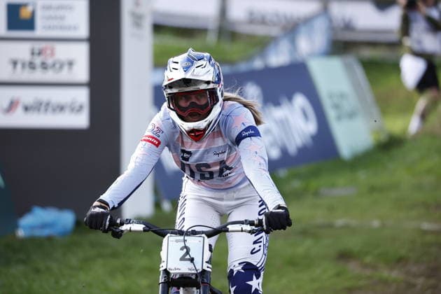 August 29, 2026, Daolasa di Commezzadura, Black Snake, 2026 UCI MTB World Championships Women s Junior Finals, DHI Downhill: Aletha Ostgaard (2), USA; Daolasa di Commezzadura, Black Snake, Trento, Italy Copyright: xJustPictures.ch FrancescoxMinghettix jp-en-FrMi-_NG_0390