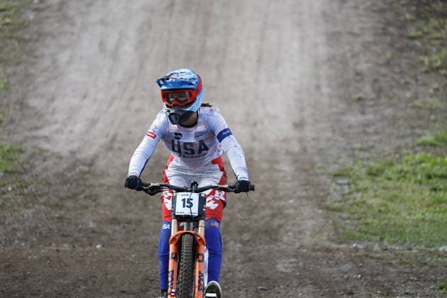 August 29, 2026, Daolasa di Commezzadura, Black Snake, 2026 UCI MTB World Championships Women s Junior Finals, DHI Downhill, Raina Logar, 15, USA, Daolasa di Commezzadura, Black Snake, Trento, Italy Copyright: xJustPictures.ch FrancescoxMinghettix jp-en-FrMi-_NG_0190