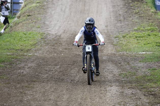 August 29, 2026, Daolasa di Commezzadura, Black Snake, 2026 UCI MTB World Championships Women s Junior Finals, DHI Downhill: Ava Chaumet Lagrange, 11, FRA, Daolasa di Commezzadura, Black Snake, Trento, Italy Copyright: xJustPictures.ch FrancescoxMinghettix jp-en-FrMi-_NG_0236