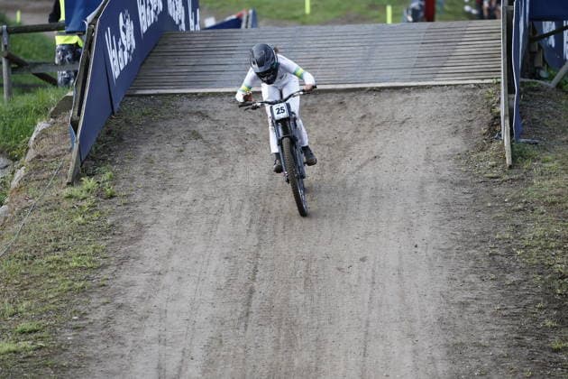 August 29, 2026, Daolasa di Commezzadura, Black Snake, 2026 UCI MTB World Championships Women s Junior Finals, DHI Downhill: Zuri Acheson, 25, AUS, Daolasa di Commezzadura, Black Snake, Trento, Italy Copyright: xJustPictures.ch FrancescoxMinghettix jp-en-FrMi-_NG_0082