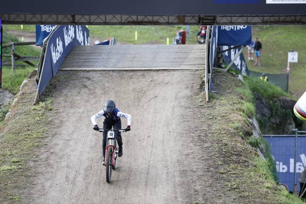August 29, 2026, Daolasa di Commezzadura, Black Snake, 2026 UCI MTB World Championships Women s Junior Finals, DHI Downhill: Zoe Lugans, 13, FRA, Daolasa di Commezzadura, Black Snake, Trento, Italy Copyright: xJustPictures.ch FrancescoxMinghettix jp-en-FrMi-_NG_0206