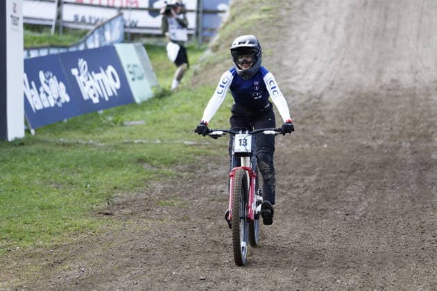 August 29, 2026, Daolasa di Commezzadura, Black Snake, 2026 UCI MTB World Championships Women s Junior Finals, DHI Downhill: Zoe Lugans, 13, FRA, Daolasa di Commezzadura, Black Snake, Trento, Italy Copyright: xJustPictures.ch FrancescoxMinghettix jp-en-FrMi-_NG_0213