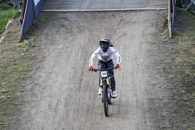 August 29, 2026, Daolasa di Commezzadura, Black Snake, 2026 UCI MTB World Championships Women s Junior Finals, DHI Downhill: Rafaela Roldan Raue, 34 ECU, Daolasa di Commezzadura, Black Snake, Trento, Italy Copyright: xJustPictures.ch FrancescoxMinghettix jp-en-FrMi-_NG_0062