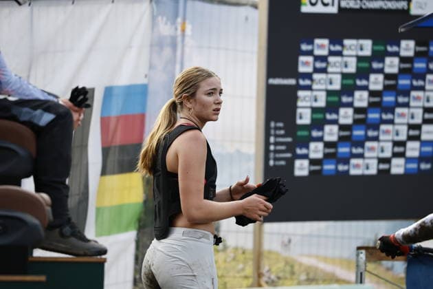 August 29, 2026, Daolasa di Commezzadura, Black Snake, 2026 UCI MTB World Championships Women s Junior Finals, DHI Downhill: Capella Martin 38 NZL, Daolasa di Commezzadura, Black Snake, Trento, Italy Copyright: xJustPictures.ch FrancescoxMinghettix jp-en-FrMi-_NG_0075