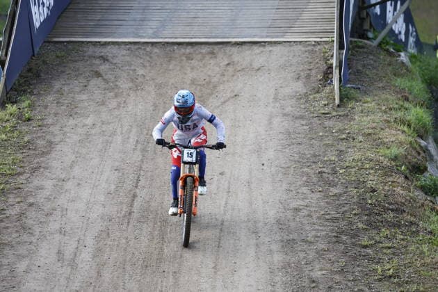 August 29, 2026, Daolasa di Commezzadura, Black Snake, 2026 UCI MTB World Championships Women s Junior Finals, DHI Downhill, Raina Logar, 15, USA, Daolasa di Commezzadura, Black Snake, Trento, Italy Copyright: xJustPictures.ch FrancescoxMinghettix jp-en-FrMi-_NG_0188