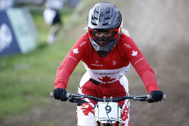 August 29, 2026, Daolasa di Commezzadura, Black Snake, 2026 UCI MTB World Championships Women s Junior Finals, DHI Downhill: Tayte Proulx Royds 9 (CAN), Daolasa di Commezzadura, Black Snake, Trento, Italy Copyright: xJustPictures.ch FrancescoxMinghettix jp-en-FrMi-_NG_0262