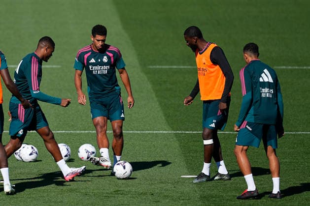 August 29, 2026, Valdebebas, Madrid, Spain: Jude Bellingham during the training day of Real Madrid ahead the Spanish League, LaLiga EA Sports, football match against Malaga CF at Ciudad Deportiva Real Madrid on August 29, 2026, in Valdebebas, Madrid, Spain. Valdebebas Spain - ZUMAa181 20260829_zaa_a181_010 Copyright: xOscarxJ.xBarrosox