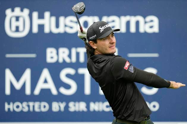 SUTTON COLDFIELD, ENGLAND - AUG 29: Maximilian Steinlechner (AUT) plays from the sixth tee during delayed play in Round 2 at the 2026 Husqvarna British Masters at The Belfry, Sutton Coalfield on August 29, 2026 in Warwickshire, England The 2026 Husqvarna British Masters