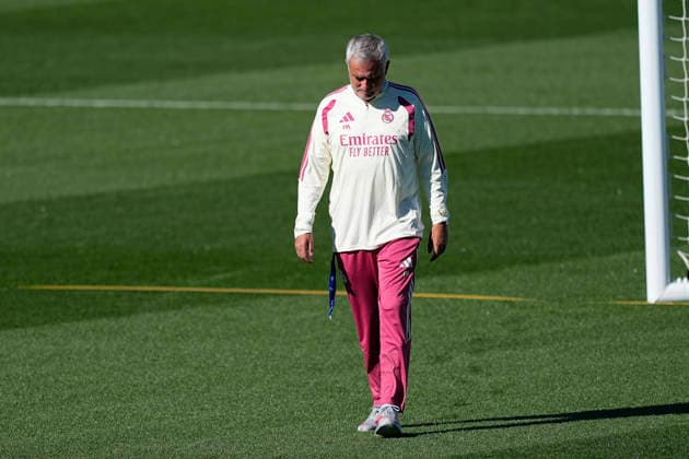 August 29, 2026, Valdebebas, Madrid, Spain: Jose Mourinho during the training day of Real Madrid ahead the Spanish League, LaLiga EA Sports, football match against Malaga CF at Ciudad Deportiva Real Madrid on August 29, 2026, in Valdebebas, Madrid, Spain. Valdebebas Spain - ZUMAa181 20260829_zaa_a181_016 Copyright: xOscarxJ.xBarrosox