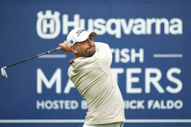 SUTTON COLDFIELD, ENGLAND - AUG 29: Alexander Levy (FRA) plays from the sixth tee during delayed play in Round 2 at the 2026 Husqvarna British Masters at The Belfry, Sutton Coalfield on August 29, 2026 in Warwickshire, England The 2026 Husqvarna British Masters