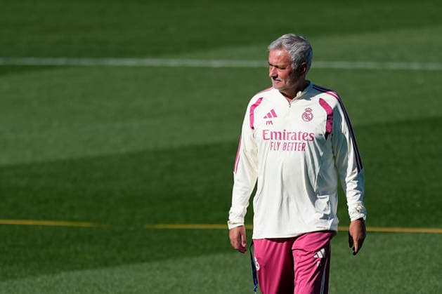 August 29, 2026, Valdebebas, Madrid, Spain: Jose Mourinho during the training day of Real Madrid ahead the Spanish League, LaLiga EA Sports, football match against Malaga CF at Ciudad Deportiva Real Madrid on August 29, 2026, in Valdebebas, Madrid, Spain. Valdebebas Spain - ZUMAa181 20260829_zaa_a181_020 Copyright: xOscarxJ.xBarrosox