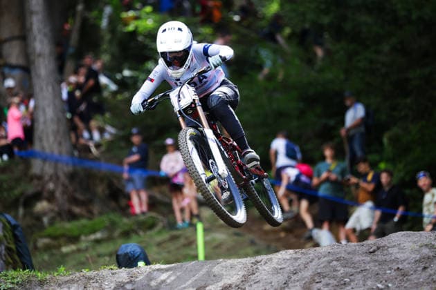 2026 UCI Mountain Bike World Championships Picture by Ed Sykes SWpix.com - 29 08 2026 - Cycling - 2026 UCI Mountain Bike World Championships - Val di Sole, Trentino, Italy - Downhill (DHI) Final - Women Elite - Maylei Leaneagh (USA) Copyright: x xSWpix.comx(t axPhotographyxHubxLtd)xEdxSykes SWpix.comx SWP-3030-21000
