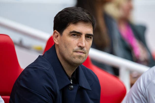 Football - FA Premier League - Liverpool FC v Nottingham Forest FC LIVERPOOL, ENGLAND - Saturday, August 29, 2026: Liverpool s head coach Andoni Iraola on the bench before the FA Premier League match between Liverpool FC and Nottingham Forest FC at Anfield. (Photo by David Rawcliffe Propaganda) LIVERPOOL Anfield MERSEYSIDE ENGLAND  Copyright: xDavidxRawcliffex P2026-08-29-Liverpool_Nottingham_Forest-22