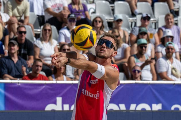 German Beach Championship (German Beach Volleyball Championship) Dortmund, Germany August 29, 2026 DORTMUND, GERMANY AUGUST 29 Jonas Sagstetter, Player 2, Eintracht Spontent during the German Beach Championship (German Beach Volleyball Championship) in Dortmund on August 29, 2026, in Dortmund, Germany Copyright: xBEAUTIFULxSPORTS PeterxWeberx