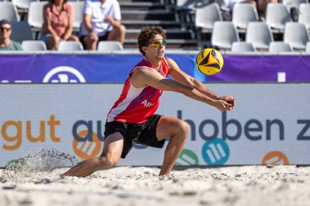 German Beach Championship German Beach Volleyball Championship Dortmund, Germany August 29, 2026 DORTMUND, GERMANY AUGUST 29 Lui Wüst Player 2, Eintracht Spontent during the German Beach Championship (German Beach Volleyball Championship) in Dortmund on August 29, 2026, in Dortmund, Germany Copyright: xBEAUTIFULxSPORTS PeterxWeberx