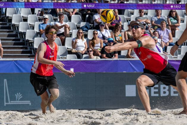 German Beach Championship (German Beach Volleyball Championship) Dortmund, Germany, August 29, 2026 DORTMUND, GERMANY, AUGUST 29 Nils Ehlers, Player 1, ETV Hamburg; Lui Wüst, Player 2, Eintracht Spontent during the German Beach Championship (German Beach Volleyball Championship) in Dortmund on August 29, 2026, in Dortmund, Germany Copyright: xBEAUTIFULxSPORTS PeterxWeberx