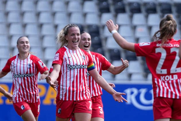 Lisa Karl (SC Freiburg, 02) Torjubel, Emotionen, Jubel, Torerfolg, Abschluss, Treffer , Deutschland, Fussball, GooglePixel Frauen-Bundesliga, 2.Spieltag, 2026 2027, SC Freiburg vs. 1. FC Union Berlin, 29.08.2026, Dreisamstadion, Freiburg Freiburg Dreisamstadion Baden-Wuerttemberg Deutschland *** Lisa Karl, SC Freiburg, 02 Goal celebration, Emotions, Cheering, Goal, Shot on goal, Goal scored, Germany, Soccer, Google Pixel Women s Bundesliga, Matchday 2, 2026–2027, SC Freiburg vs. 1. FC Union Berlin, August 29, 2026, Dreisamstadion, Freiburg, Dreisamstadion, Baden-Württemberg, Germany Copyright: xArnexAmbergx