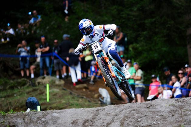 2026 UCI Mountain Bike World Championships Picture by Ed Sykes SWpix.com - 29 08 2026 - Cycling - 2026 UCI Mountain Bike World Championships - Val di Sole, Trentino, Italy - Downhill (DHI) Final - Women Elite - Tahnee Seagrave (Great Britain) Copyright: x xSWpix.comx(t axPhotographyxHubxLtd)xEdxSykes SWpix.comx SWP-3030-21017