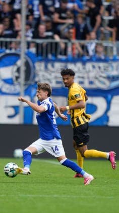 August 29, 2026, Tivoli, Aachen, GER, 3rd Division, Matchday 3: Alemannia Aachen vs. SV Meppen, Thorben Deters, SV Meppen 14. DFL regulations prohibit any use of photographs as image sequences and or quasi-video. Aachen, North Rhine-Westphalia, Tivoli