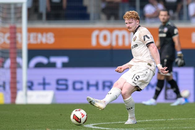 Fußball, 2. Bundesliga, 20260829, 1. FC Heidenheim - SG Dynamo Dresden. Im Bild Robert WAGNER (Dresden, 18). Heidenheim Voith-Arena Baden-Württemberg Deutschland *** Soccer, 2. Bundesliga, 20260829, 1 FC Heidenheim vs. SG Dynamo Dresden. Pictured: Robert WAGNER. Dresden, 18. Heidenheim Voith Arena, Baden-Württemberg, Germany Copyright: Passion2Press MarkusxFischerx