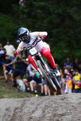 2026 UCI Mountain Bike World Championships Picture by Ed Sykes SWpix.com - 29 08 2026 - Cycling - 2026 UCI Mountain Bike World Championships - Val di Sole, Trentino, Italy - Downhill (DHI) Final - Women Elite - Harriet Harnden (Great Britain) Copyright: x xSWpix.comx(t axPhotographyxHubxLtd)xEdxSykes SWpix.comx SWP-3030-21026