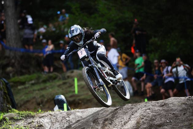 2026 UCI Mountain Bike World Championships Picture by Ed Sykes SWpix.com - 29 08 2026 - Cycling - 2026 UCI Mountain Bike World Championships - Val di Sole, Trentino, Italy - Downhill (DHI) Final - Women Elite - Sacha Earnest (New Zealand) Copyright: x xSWpix.comx(t axPhotographyxHubxLtd)xEdxSykes SWpix.comx SWP-3030-21032
