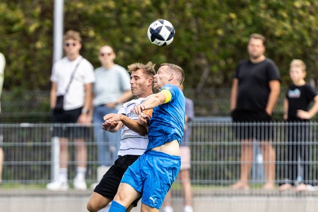 FC Astoria Walldorf vs. SSV Ulm 1846 Soccer, Regionalliga, Matchday 4, Dietmar Hopp Sportpark Walldorf, August 29, 2026, v. Alexander Kopf, SSV Ulm 1846 Soccer, 20, Marcel Carl, FC Astoria Walldorf, 09 FC Astoria Walldorf vs. SSV Ulm 1846 Soccer, Regional League, Matchday 4, Dietmar Hopp Sportpark, Walldorf, August 29, 2026, Photo by Lucca Fundel, Walldorf, Dietmar Hopp Sportpark, Baden-Württemberg, Germany