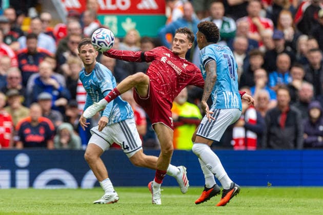 Football - FA Premier League - Liverpool FC v Nottingham Forest FC LIVERPOOL, ENGLAND - Saturday, August 29, 2026: Liverpool s Florian Wirtz during the FA Premier League match between Liverpool FC and Nottingham Forest FC at Anfield. (Photo by David Rawcliffe Propaganda) LIVERPOOL Anfield MERSEYSIDE ENGLAND  Copyright: xDavidxRawcliffex P2026-08-29-Liverpool_Nottingham_Forest-52