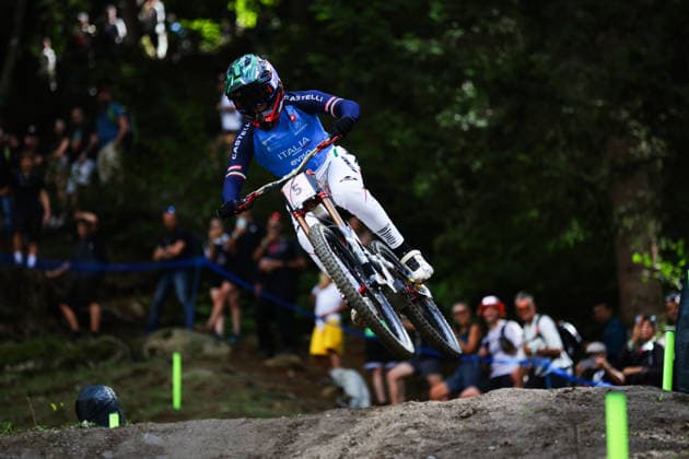2026 UCI Mountain Bike World Championships Picture by Ed Sykes SWpix.com - 29 08 2026 - Cycling - 2026 UCI Mountain Bike World Championships - Val di Sole, Trentino, Italy - Downhill (DHI) Final - Women Elite - Gloria Scarsi (Italy) Copyright: x xSWpix.comx(t axPhotographyxHubxLtd)xEdxSykes SWpix.comx SWP-3030-21047