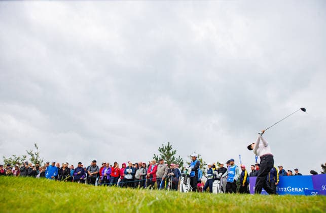 2026 KPMG Women s Irish Open, The K Club, Kildare 29 8 2026 Leona Maguire of Ireland tees off on the 15th Leona Maguire tees off on the 15th 29 8 2026  Copyright: xx ISS_0965