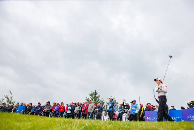 2026 KPMG Women s Irish Open, The K Club, Kildare 29 8 2026 Leona Maguire of Ireland tees off on the 15th Leona Maguire tees off on the 15th 29 8 2026  Copyright: xx ISS_0986