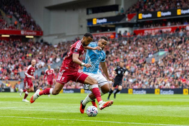 Football - FA Premier League - Liverpool FC v Nottingham Forest FC LIVERPOOL, ENGLAND - Saturday, August 29, 2026: Liverpool s Cody Gakpo during the FA Premier League match between Liverpool FC and Nottingham Forest FC at Anfield. (Photo by David Rawcliffe Propaganda) LIVERPOOL Anfield MERSEYSIDE ENGLAND  Copyright: xDavidxRawcliffex P2026-08-29-Liverpool_Nottingham_Forest-75