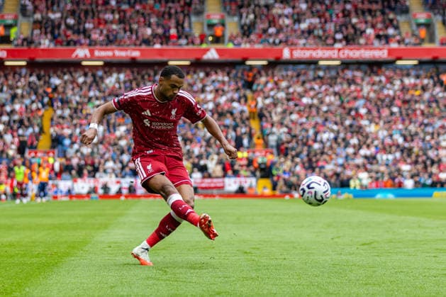 Football - FA Premier League - Liverpool FC v Nottingham Forest FC LIVERPOOL, ENGLAND - Saturday, August 29, 2026: Liverpool s Cody Gakpo during the FA Premier League match between Liverpool FC and Nottingham Forest FC at Anfield. (Photo by David Rawcliffe Propaganda) LIVERPOOL Anfield MERSEYSIDE ENGLAND  Copyright: xDavidxRawcliffex P2026-08-29-Liverpool_Nottingham_Forest-89